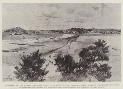 The Defensive Alliance between England and Japan, the Japanese Sphere of Influence in Korea, Chemulpo, the Principal Treaty Port by Amedee Forestier